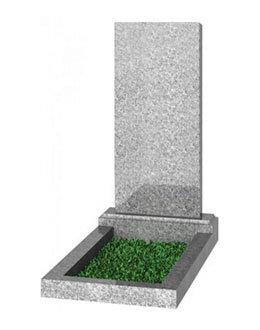 Прямой памятник их серого гранита